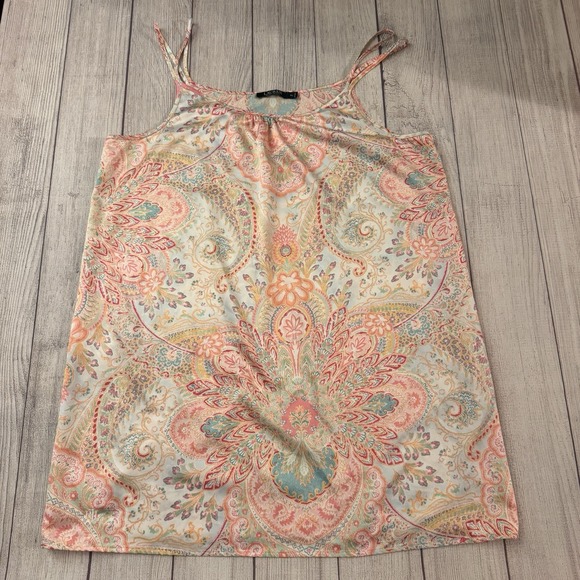 Lauren Ralph Lauren Other - Lauren Ralph Lauren Sleepwear Paisley Satin Cami Nightgown XL Strappy Lingerie